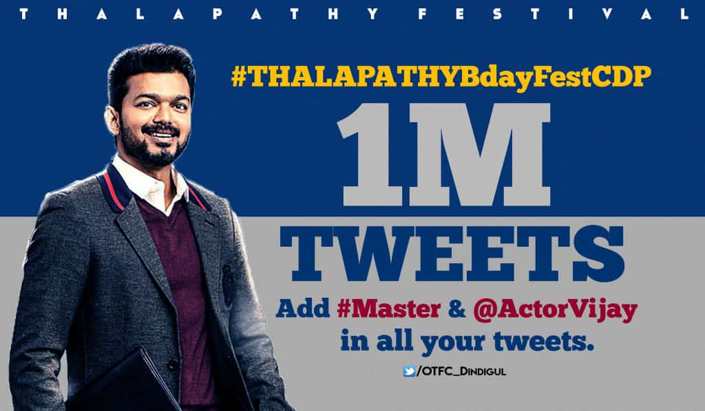 Govind24933472's tweet photo. 1M Tweets For 
#THALAPATHYBdayFestCDP https://t.co/hgMTyXYmNI