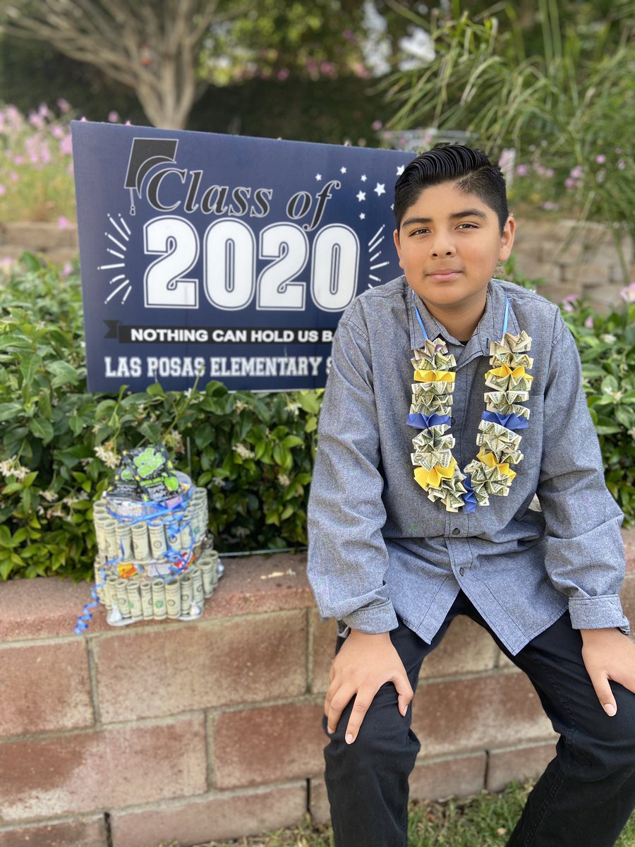 SaandraaGeee's tweet photo. Congrats to my son Anthony on his 5th grade promotion. Off to middle school he goes. Sky’s the limit. You can do anything you set your mind too. Never give up!! Mom loves you!!💙 @KTLAWeekendAM @LynetteRomero @mester_mark @KTLA @KTLAtalktous https://t.co/9snSUC19yv