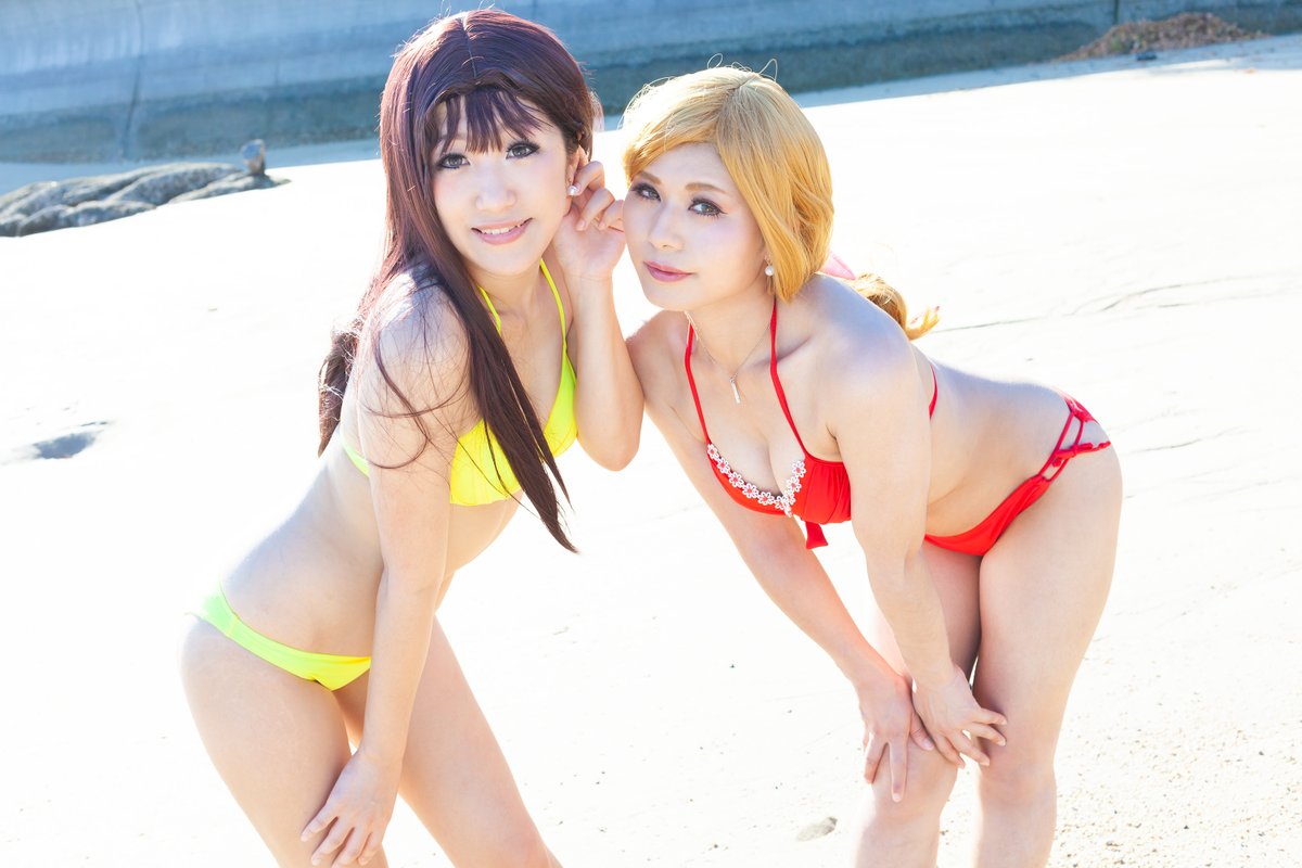 40 on X: 【コスプレ】 頭文字D／インパクトブルー 暑い日が続くので水着編集してみた👙 佐藤 真子：由菜 沙雪：40  photo：skeleton t.coVj8gFM1ElM  X