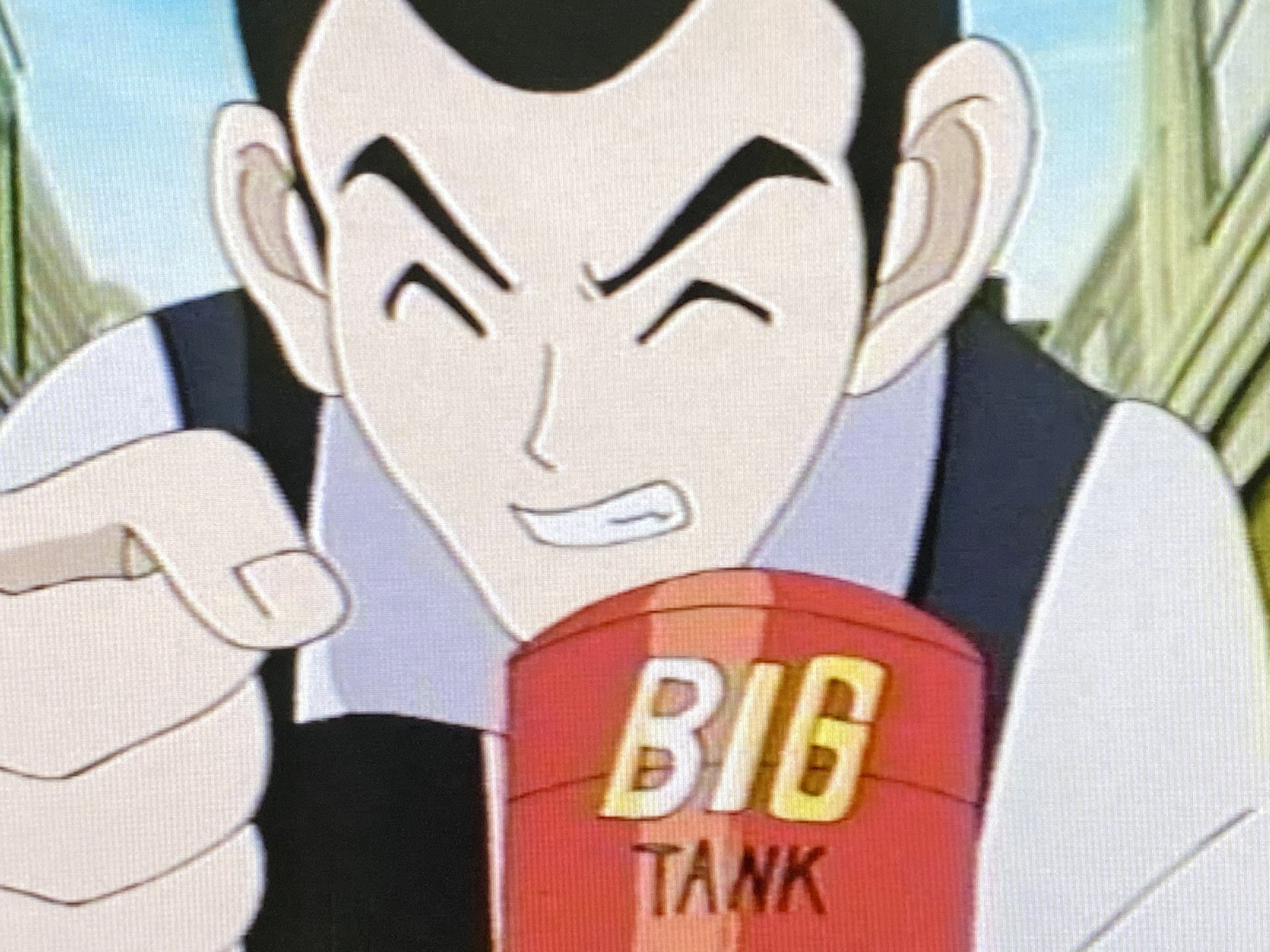 シュトルム パンツァー スパビー原作再現歴史研究 Big Tankだから大倉っていうダジャレだったんですね 原作とアニメ でbのくり抜き部分の形が違うので独自解釈でロゴ作成 Tankは手書き風フォント ビーダマン スパビー スーパービーダマン