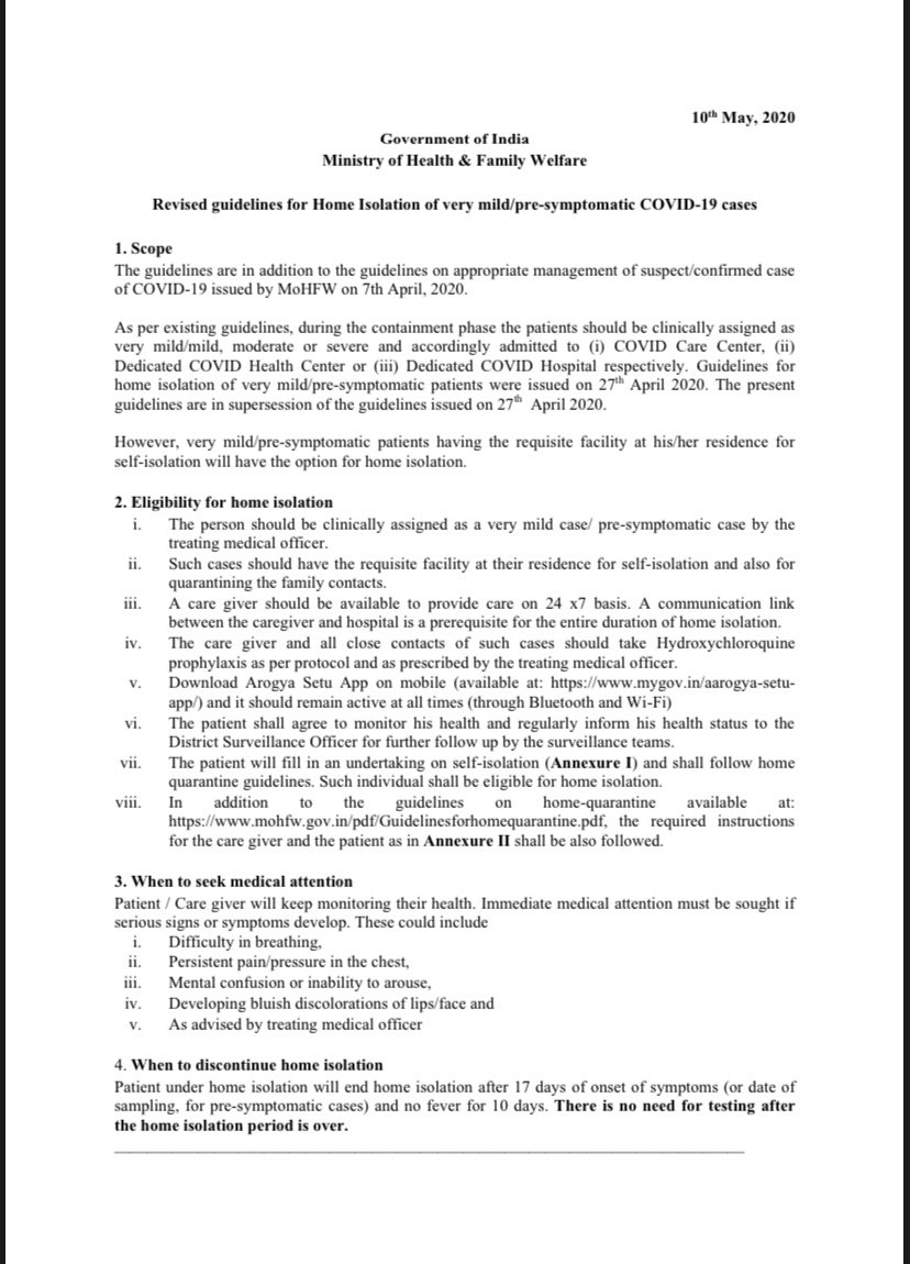 shrisht92568973's tweet image. @PMOIndia @narendramodi @dmgbnagar @myogioffice according to new guidelines of central govt. asymptomatic people do not transmit corona, they can home isolate themselves. My grandparents are 85, are in the hospital for isolation where they are just crying getting depressed.