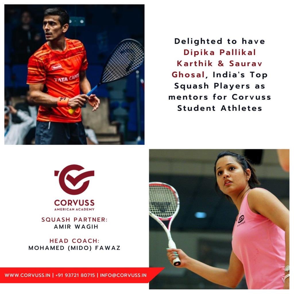 DipikaPallikal's tweet image. I am excited to announce my involvement as a mentor and advisor with Corvuss American Academy’s squash players. I believe that education and sports must coexist and Corvuss offers an amazing environment to develop the next generation of Squash Players. @corvussacademy