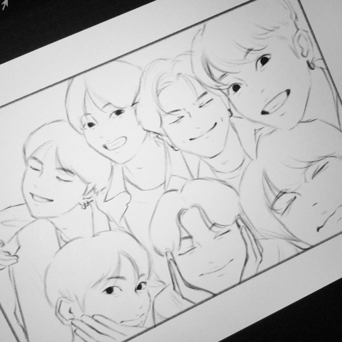 i'm going to be late as usual, but heres a wip for today 
#7ToEnternityWithBTS 
