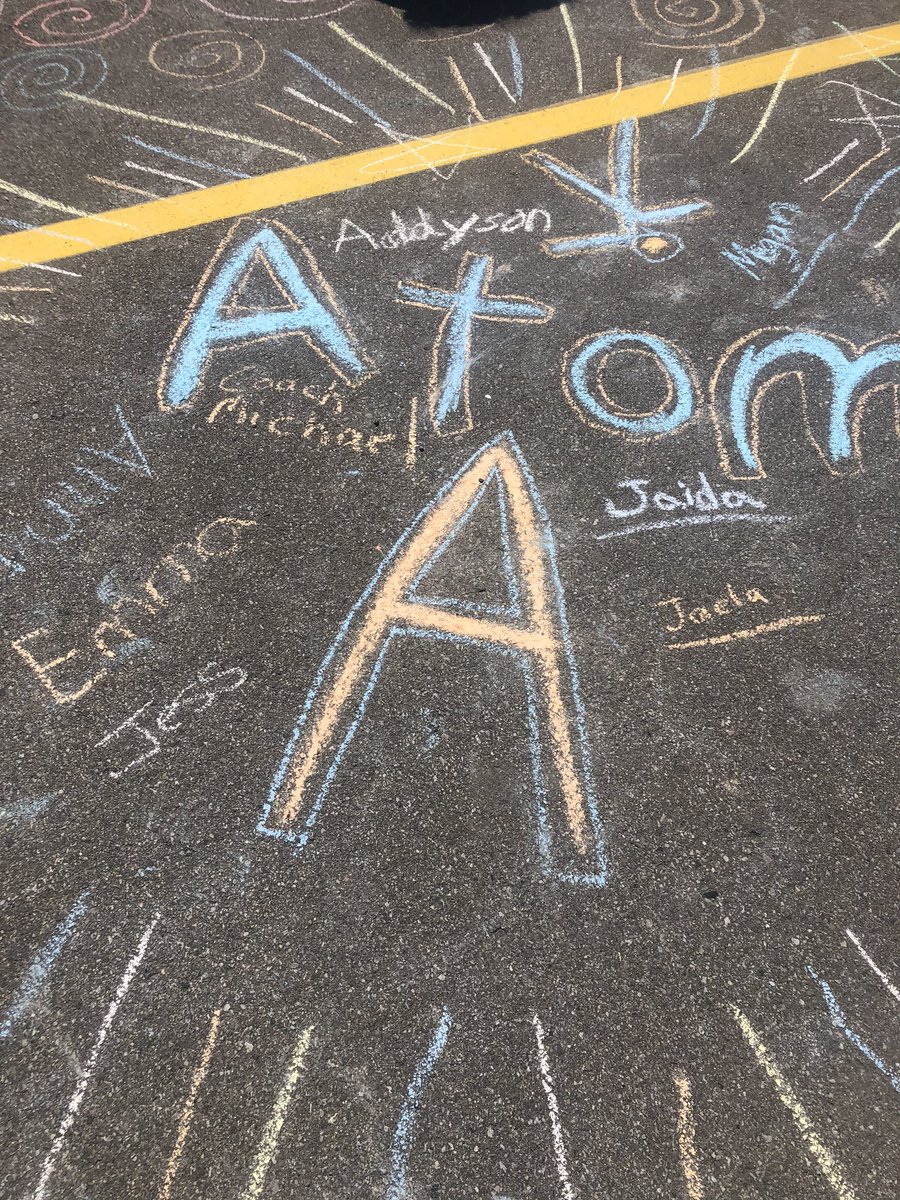 The 2019-2020 Atom A came by with food donations &amp; had a physically distanced visit #giftgivingback
