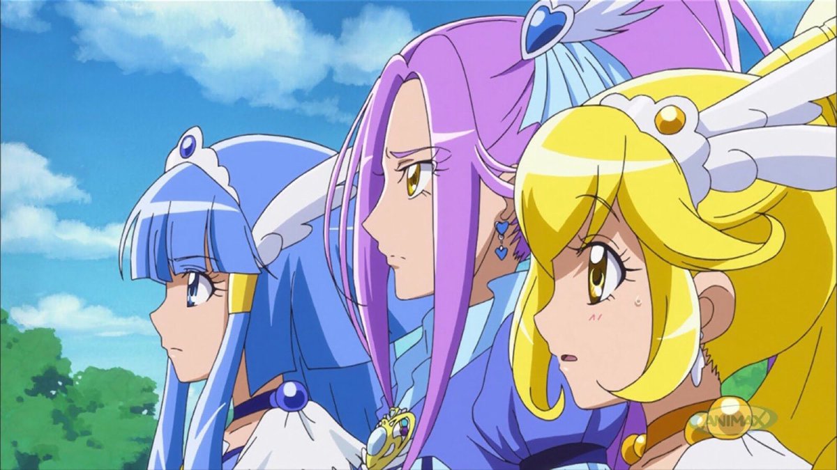 プリキュアオールスターズ Pas Twitterissa 比較的高身長なスイプリ中学生組と 比較的低身長なプリアラ中学生組 変身前のみ比較的低 身長な魔法プリ