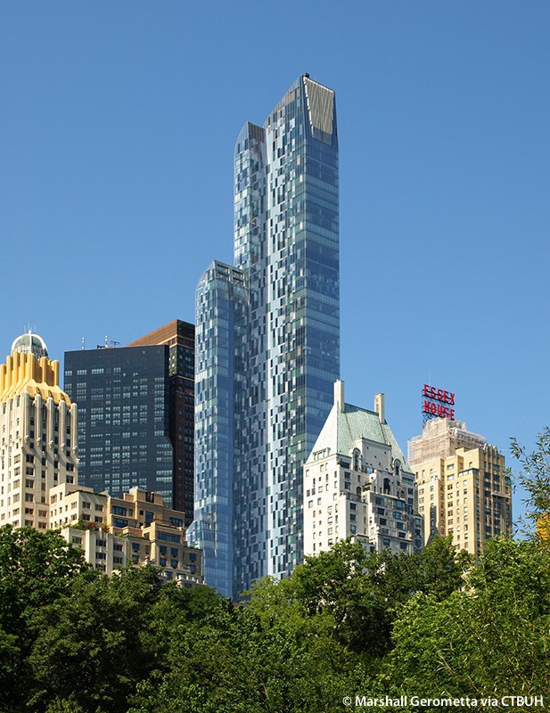 CheapoCrappy's tweet photo. One57 is probably the most wretched building in Manhattan. I hate the look of it, I hate the colors, I hate the materials, I hate how it looks like someone played a game of Tetris on it and lost, I hate how it relates to it's surroundings, did I mention that I hate One57? https://t.co/ziCrL1G1K6