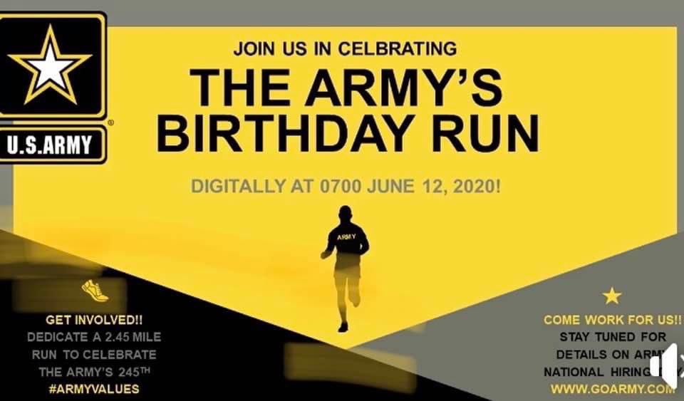 juliehill1001's tweet photo. Happy Birthday United States Army! 2.45 miles for 245 years of Excellence. #Army #ThisIsMySquad #Stayfit #SMArunchallenge. #Armydad #priorservice @coachhelgesen @lhill004 https://t.co/TqKNLDhiKA