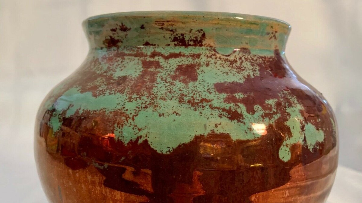 RelicSpot on Twitter "Early Pewabic Pottery Detroit, Michigan vase