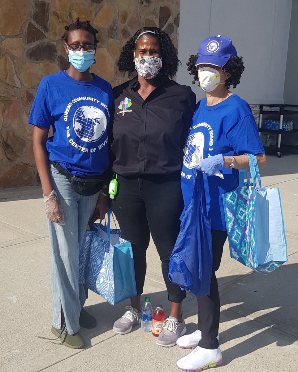 communityboard3's tweet photo. #AsSeen in #EastElmhurst #Queens #NYC, @communityboard3 was out and about in full #PPE yesterday at the #ChalkWritingRally with our friends at the @NYPD115Pct, distributing masks courtesy of @ACHILDSPLACE2...#ThankYou! https://t.co/S3sWuv0oVA