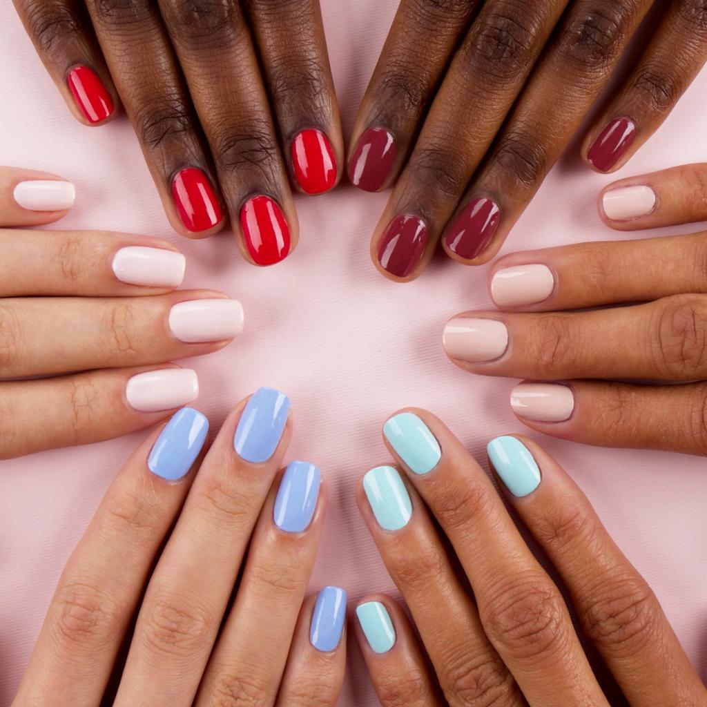 essie's tweet photo. we’re celebrating #essielove this week by showcasing some iconic shades that are beautiful on everyone. shades featured clockwise from top left: #bachelorettebash, #angoracardi, #toplessandbarefoot, #mintcandyapple, #bikinisoteeny, #balletslippers https://t.co/qos6UUIy7C