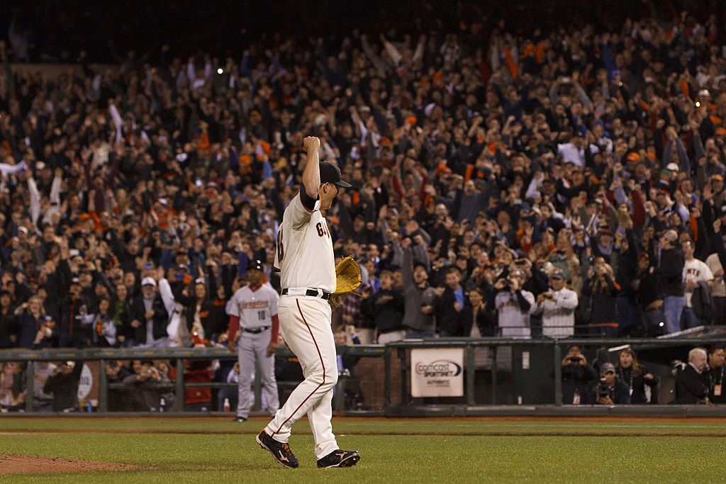 ESPNInsights's tweet photo. On this date in 2012, Matt Cain pitched the first perfect game in @SFGiants history...

He had a career-high 14 strikeouts in a 10-0 win over the Astros. https://t.co/ztiTaMnRV2