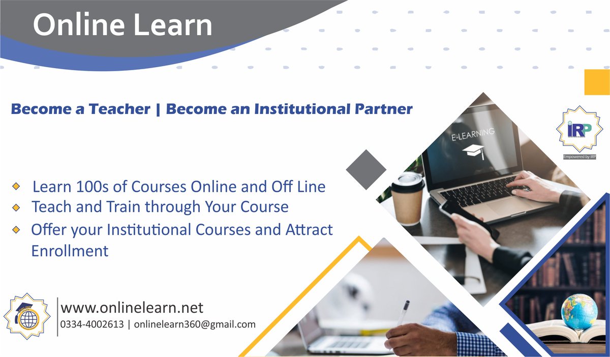 irpnetwork's tweet photo. Online Learn- Learning, Teaching and Training Community
https://t.co/fgjl6Ma2IJ
#OnlineLearn #Learning #VirtualEvent #OnlineClasses #IRPNetwork #TrainingCommunity #Pakistan #GlobalEducation #OnlineEducation #ShortCourses #FreeCourses #OnlineCertification #Elearning #Education https://t.co/fPzwgZgsKy