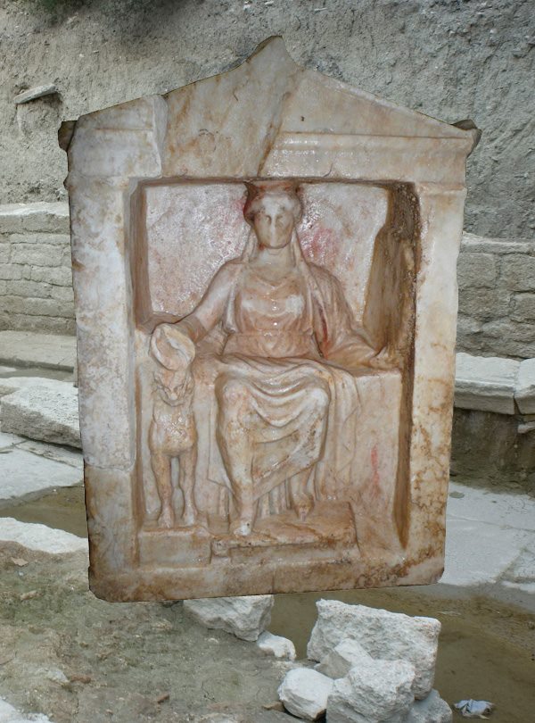 Cybele relief from one of its best-preserved ancient sanctuaries in Dionysopolis (today's Balchik, Bulgaria). The corpus of ca. 80 inscriptions from the temple dating from 4. c. BCE to the time of the emperor Licinius (4. c. CE) is soon to be published by Nikolay Sharankov