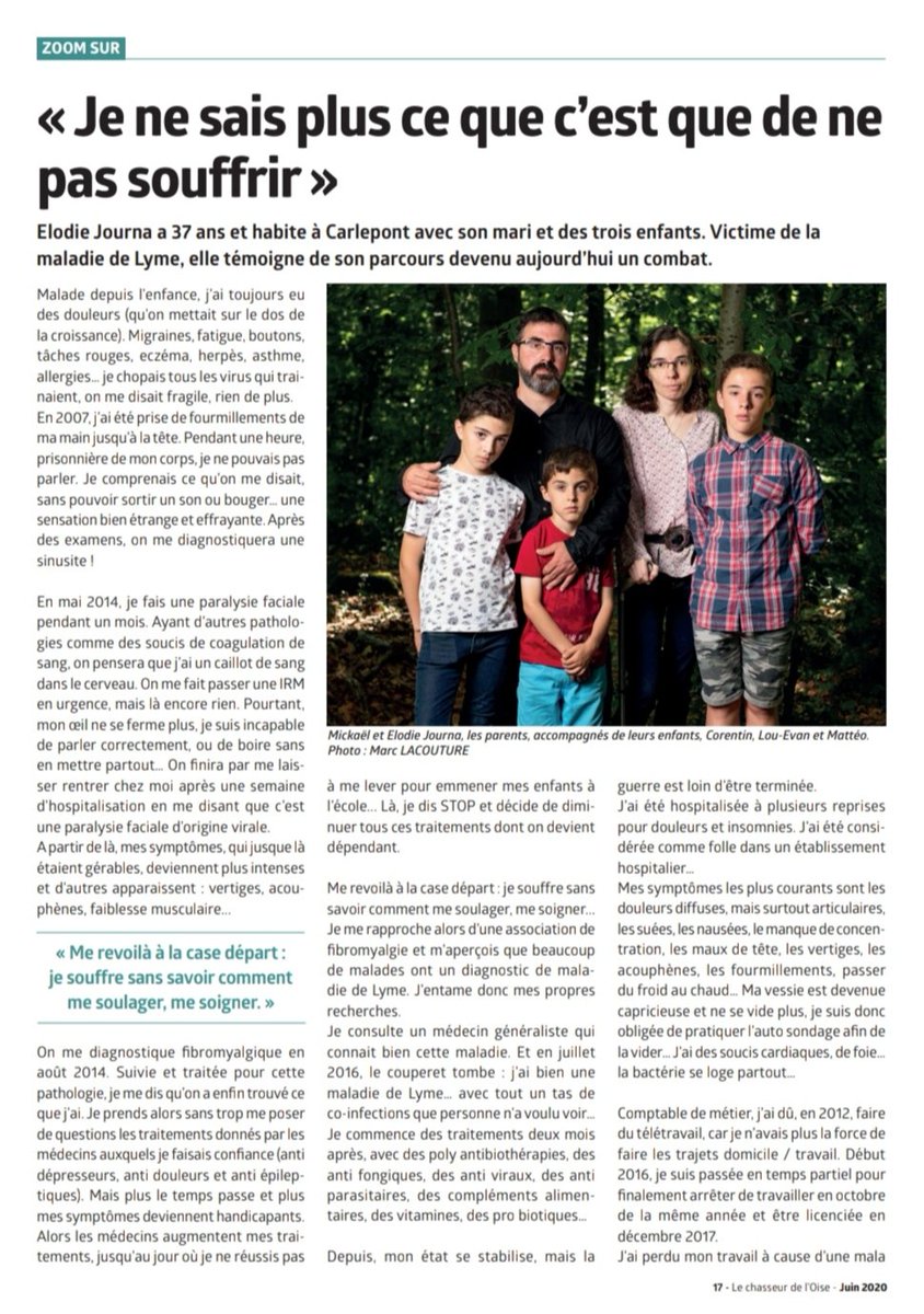 MeloLyme's tweet photo. Merci à la #fédération des #chasseurs de l'#Oise qui a pris le temps d'écouter mon #témoignage.
Bonne lecture, bon week-end

Elodie, représentante de la région #HautsDeFrance pour l'association @LeDroitdeGuerir

#lyme
#Ledroitdeguerir
#LDDG
#maladiedelyme
#LymeDisease
@Infos_HDF https://t.co/lj0XPxEUzi