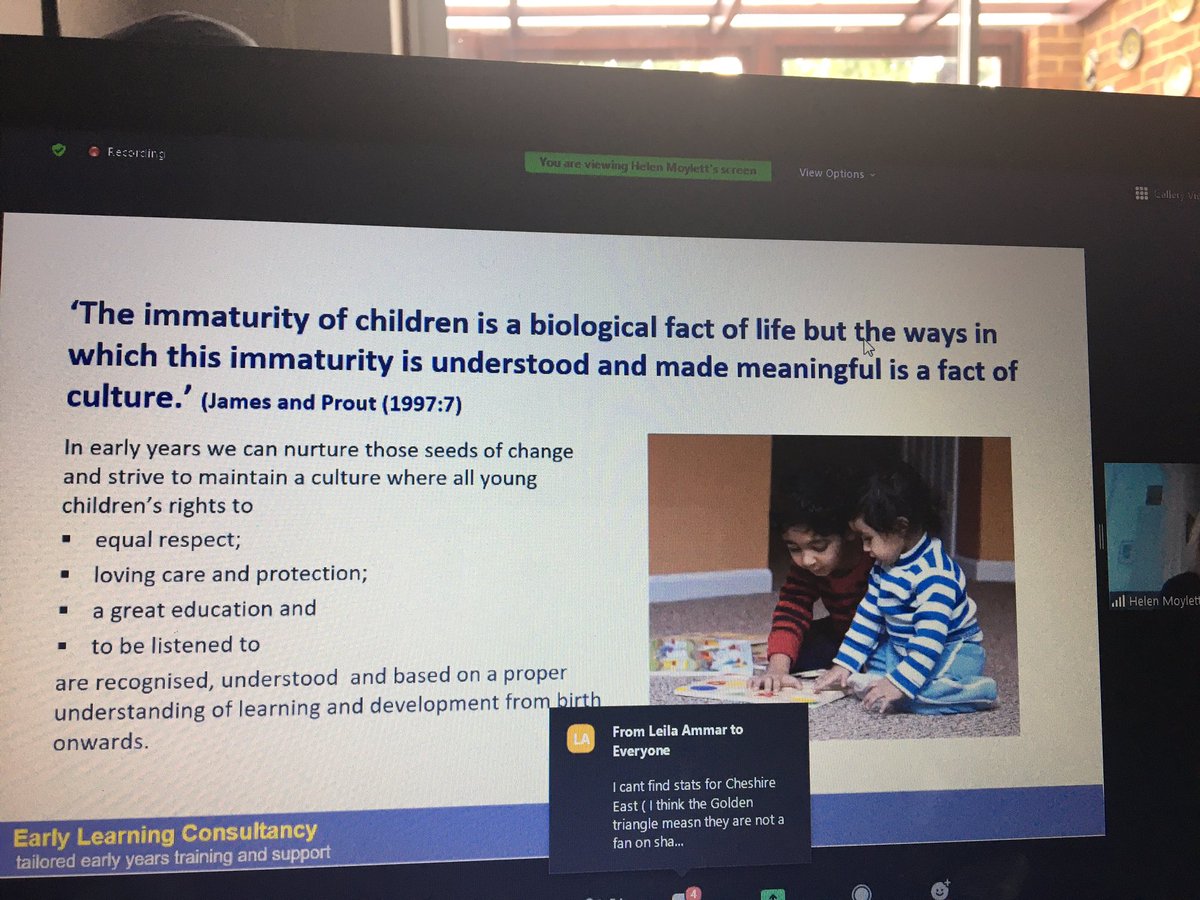 DrSue22's tweet photo. How we view children is vital. Being young means they are by definition ‘immature’, but this does not mean they are deficient or lacking in agency! @HelenMoylett #BrewEdEYOnline #EYMatters #TeamEarlyChildhood https://t.co/lLjY34s6Ml