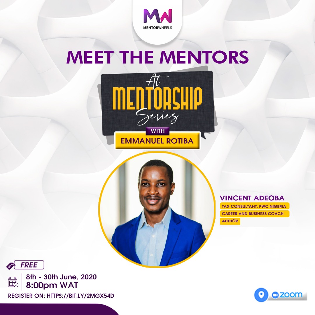 vincentadeoba's tweet photo. I will be facilitating a session on Mentorship Series with Emmanuel Rotiba ( REO) by 8pm today. I will be speaking on Identifying Business Opportunities and Business Scalability. If you're a budding entrepreneur, register via the link on the flier to participate.
#IamEmployable https://t.co/c54O1zLDgR