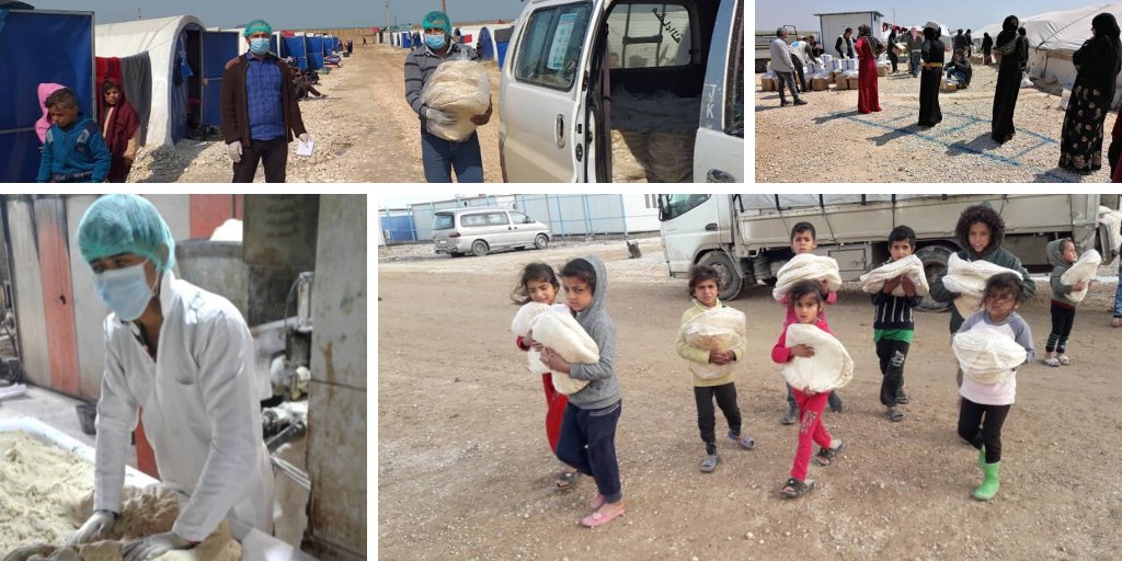 For 6 years @USAID has been working with an NGO partner in northeast #Syria to provide flour & bread to vulnerable communities. In 2019 alone, more than 3 Billion loaves of bread were distributed! Despite #COVID19 our work continues, now with critical protective measures in place