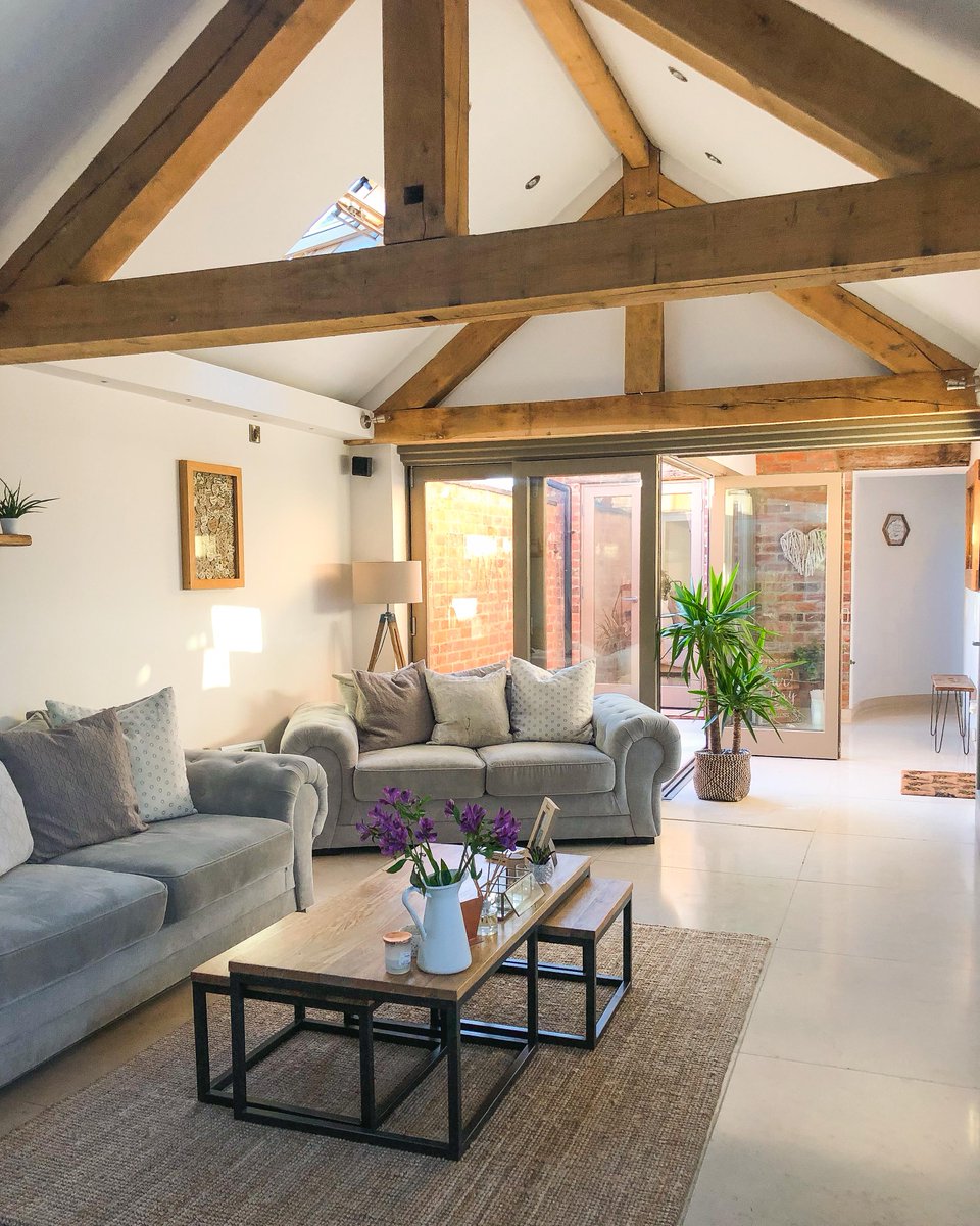 Main living area of our converted cow barn. Staffordshire, UK  #interiors #architecture