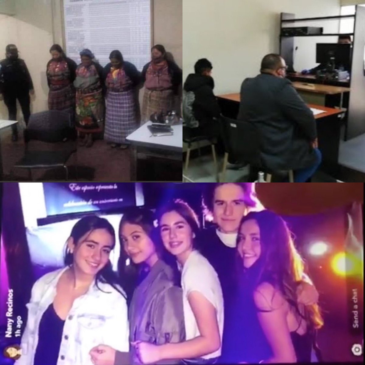 Andreakomio's tweet photo. Que se necesita para tener impunidad en Guatemala? Dinero y una piel blanca. 
Cuando decimos que en Guatemala la desigualdad es producto del racismo y el clasismo a esto nos referimos. Seguirán creyendo ahora que “todos somos iguales ante la ley”? https://t.co/hbEWZHO3M4