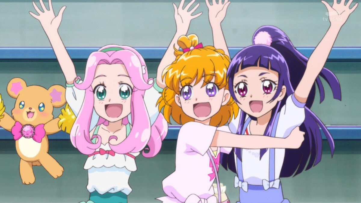 プリキュアオールスターズ Pas Twitterissa 比較的高身長なスイプリ中学生組と 比較的低身長なプリアラ中学生組 変身前のみ比較的低 身長な魔法プリ