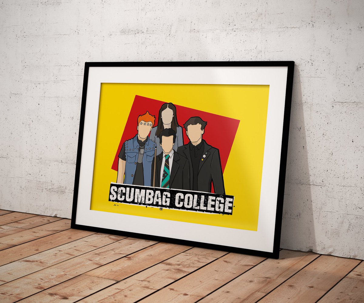 COMING SOON! Scumbag College, celebrating the 80s comedy #theyoungones #scumbagcollege #neil #mike #vyvyan #rick #rikmayall #adeedmondson #nigelplaner #christopherryan #punk #80stv #mug #artwork