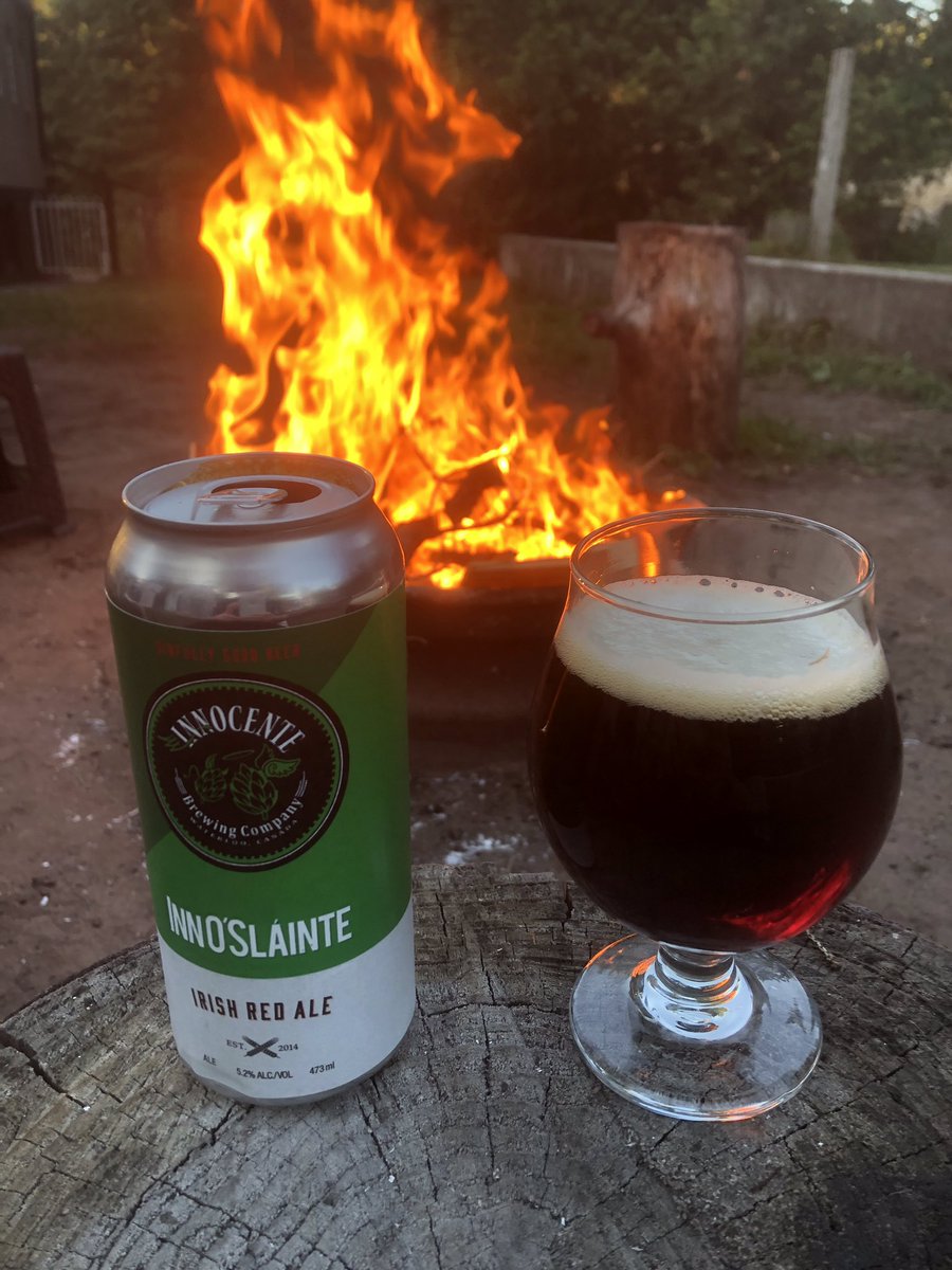 neiltowler1978's tweet photo. Campfire beer series #34 This is the darkest red I’ve ever had, but one of the best too👍 @Innocente_Brew Irish red ale! Always stop by the brewery when I’m in Waterloo❤️🔥🍻 #craftbeer #ontariocraftbeer #ontcraftbeer… https://t.co/EHrIRwIygk… https://t.co/5yEWaSLkE2