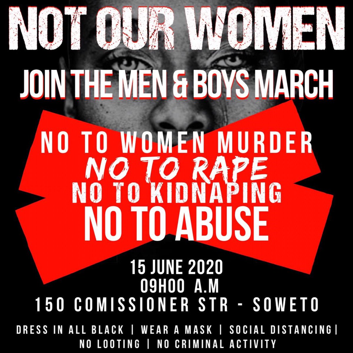 BoysBeMen's tweet photo. As Boys Be Men will be joining leaders such as @Julius_S_Malema as we say No to WOMEN ABUSE! Make sure you raise your voice. https://t.co/M83A7p5VbS