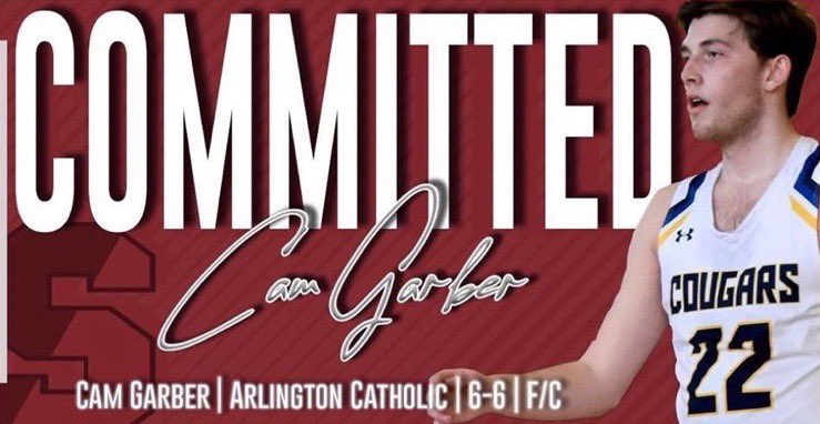 Congrats to 3 year CCL all Star Cam Garber who has committed and will continue his career at Springfield College. <a href="/AC_Athletics/">Arlington Catholic Cougars Athletics</a> @springfieldmbb <a href="/FiHoKingsAAU/">Fidelity House Kings</a>
