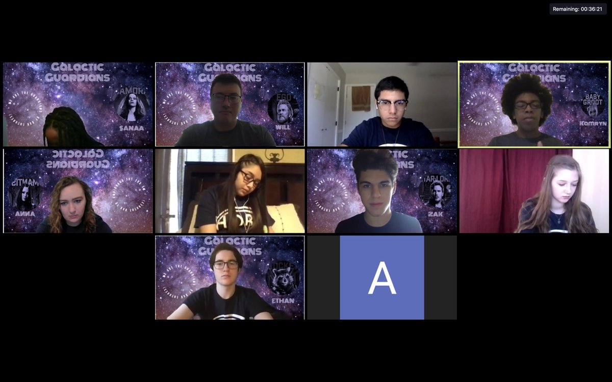 SO EXCITED to hear all of the Galactic Guardians' community action plans! This group of ambassadors is full to the brim with World Changers!! #HOBYTXN2020 #BeTheChange #SocialResponsibility <a href="/hobytxn/">HOBY Texas North</a> <a href="/kamm_rynn/">Kamryn🦋</a>