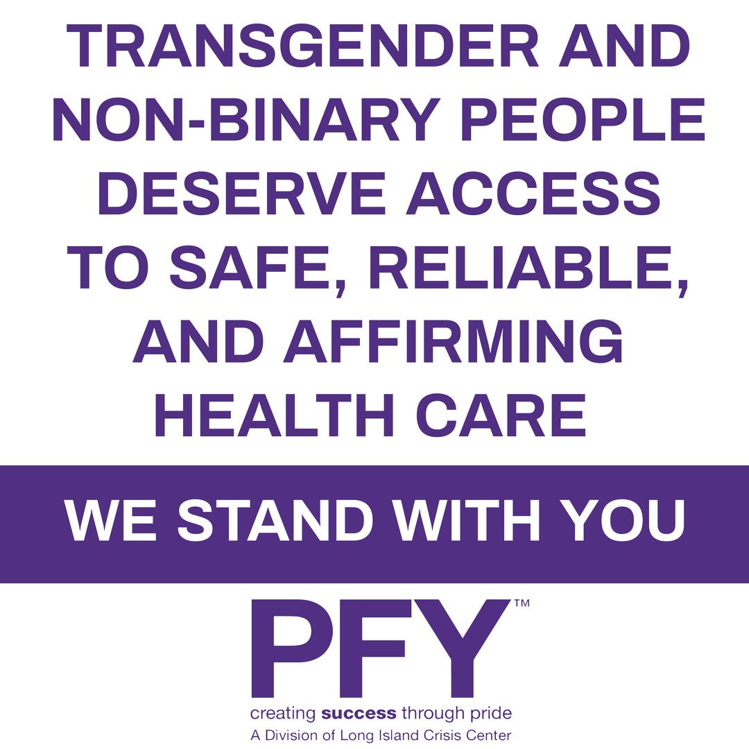Transgender rights are human rights and access to safe and affirming healthcare saves lives!