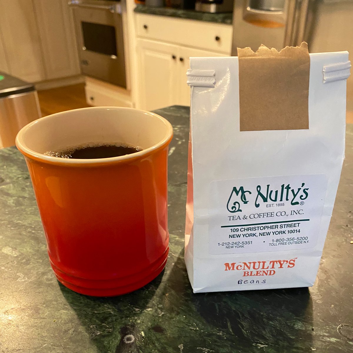 McNulty’s Tea & Coffee Co. McNulty’s BlendAnother solid offering from McNulty’s in the West Village. This one is a blend of Mexican Coatepec, Costa Rican and French Colombian beans that really comes together nicely.