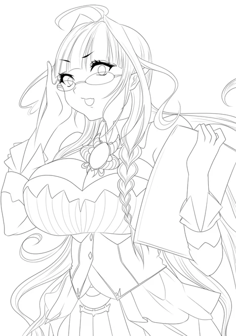 下書きから色塗りまで一気にやってしまうとその時気づかなかった絵のおかしなところを見落とすため、一度時間を置いて見直す。これ大事 
