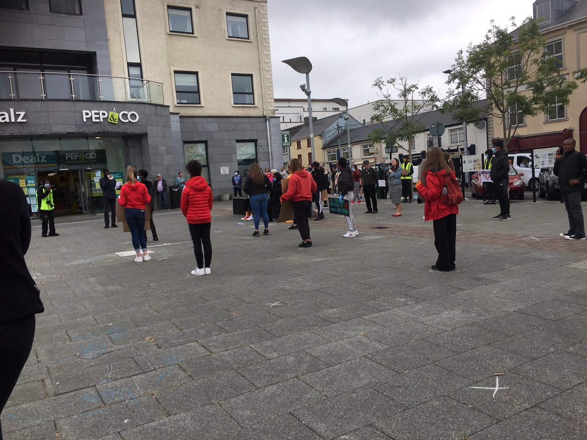 FffLongford's tweet photo. Black Lives Matter #Longford #physicaldistance not #socialdistance we need unity through equality for #systemchange and not #ClimateChange https://t.co/mBT3pdmofh