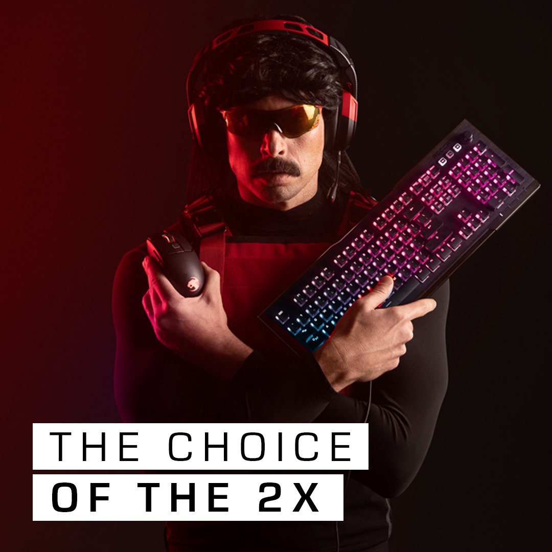 ROCCAT - The choice of the 2X 🙅‍♂️ Will you make the same decision? roc.gg/DrDisrespect
#HelloDr #ExperiencePrecision⁣