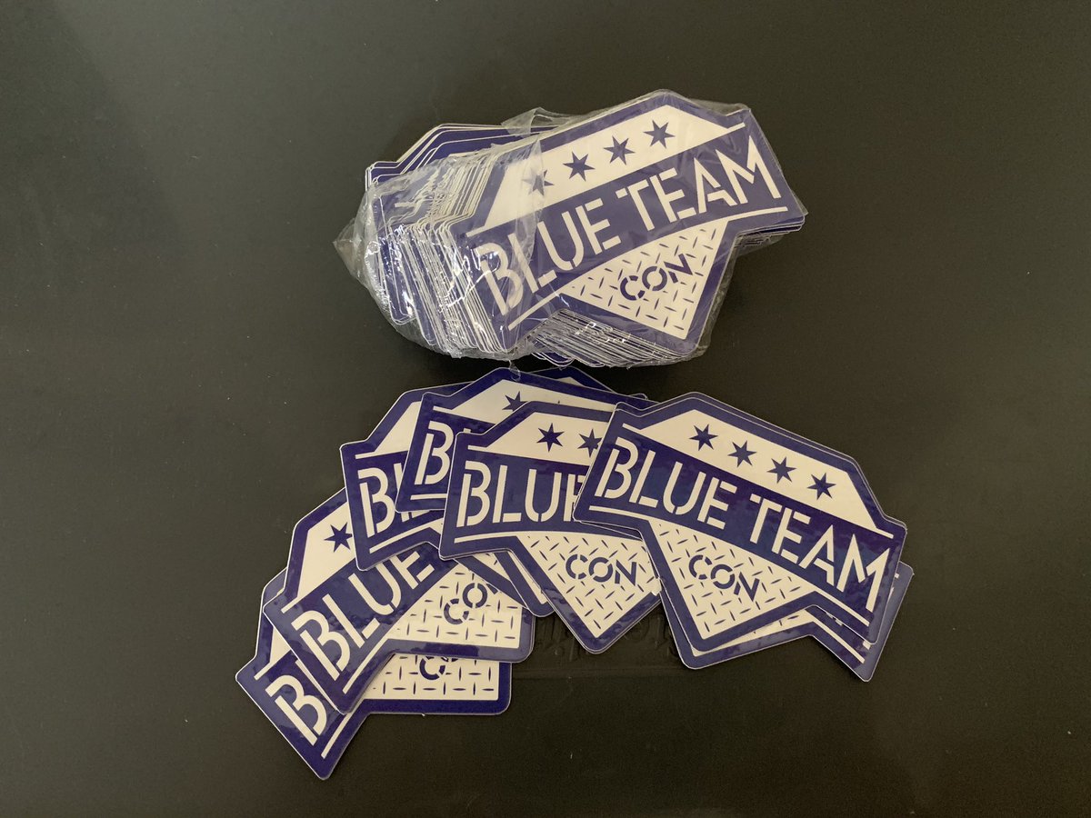 BlueTeamCon's tweet image. ❗️ TODAY ONLY ❗️

#StickerExchange

If you DM us your address, we will send you 5 @BlueTeamCon stickers.