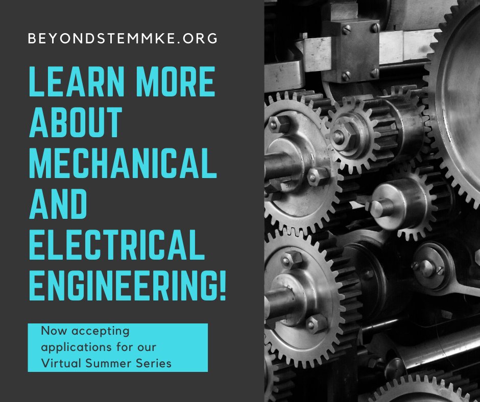 Beyond #STEM is offering a Summer Series filled with engaging hands on Engineering activities.  All middle school students are welcome to apply at beyondstemmke.org.  Materials are delivered to your door and Live help sessions and self paced video instruction is included!