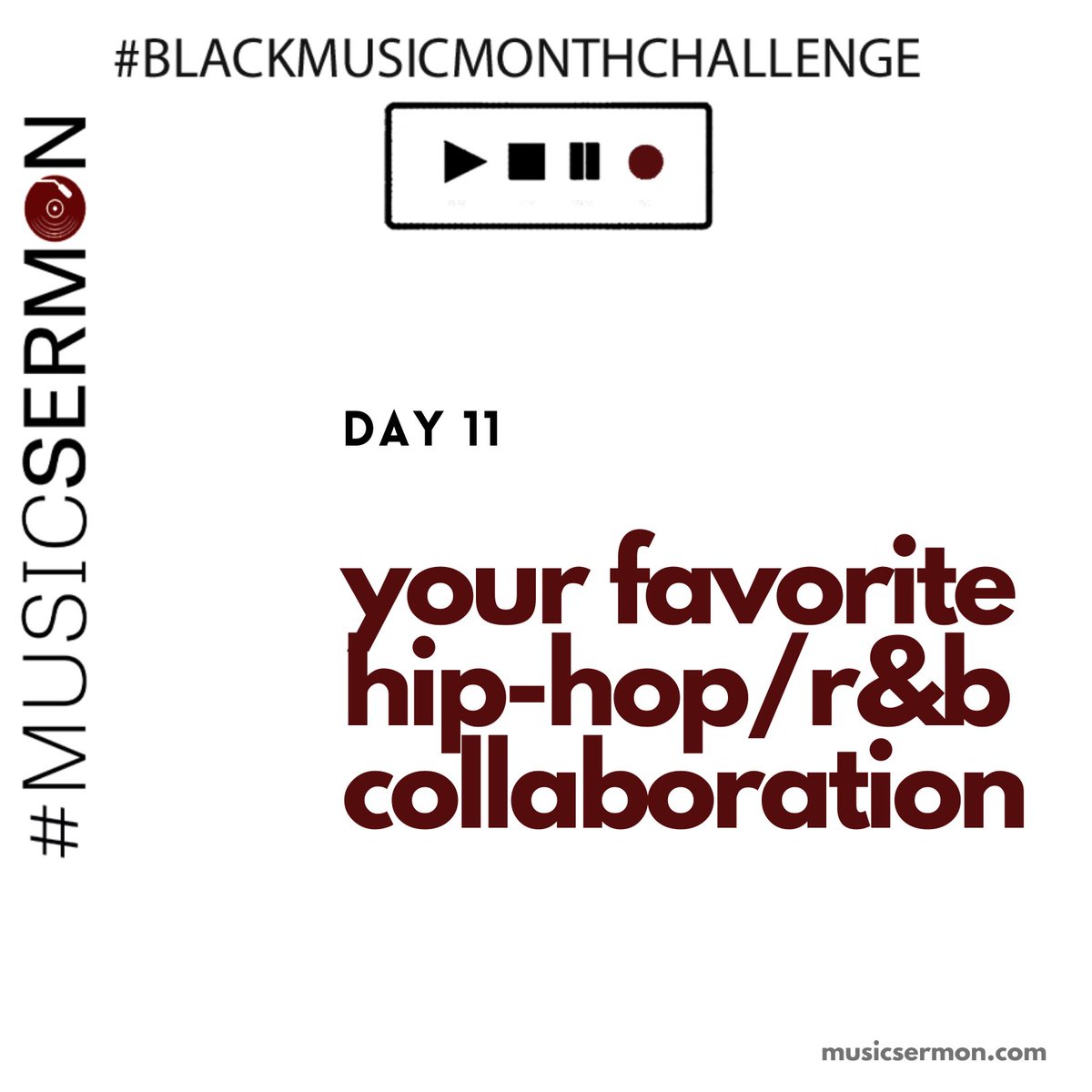 I don’t even need to cue Day 11 of the  #BlackMusicMonthChallenge up with a descriptor. Y’all go ‘head and set it off...
