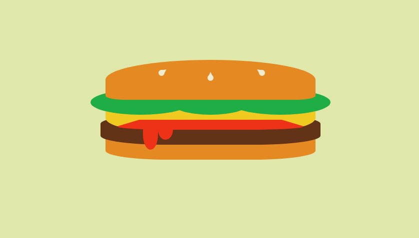 Day 29 is a cheeseburger  (100% vegan, of course ) - made in  @CodePen at  https://codepen.io/aitchiss/pen/ExPygPP