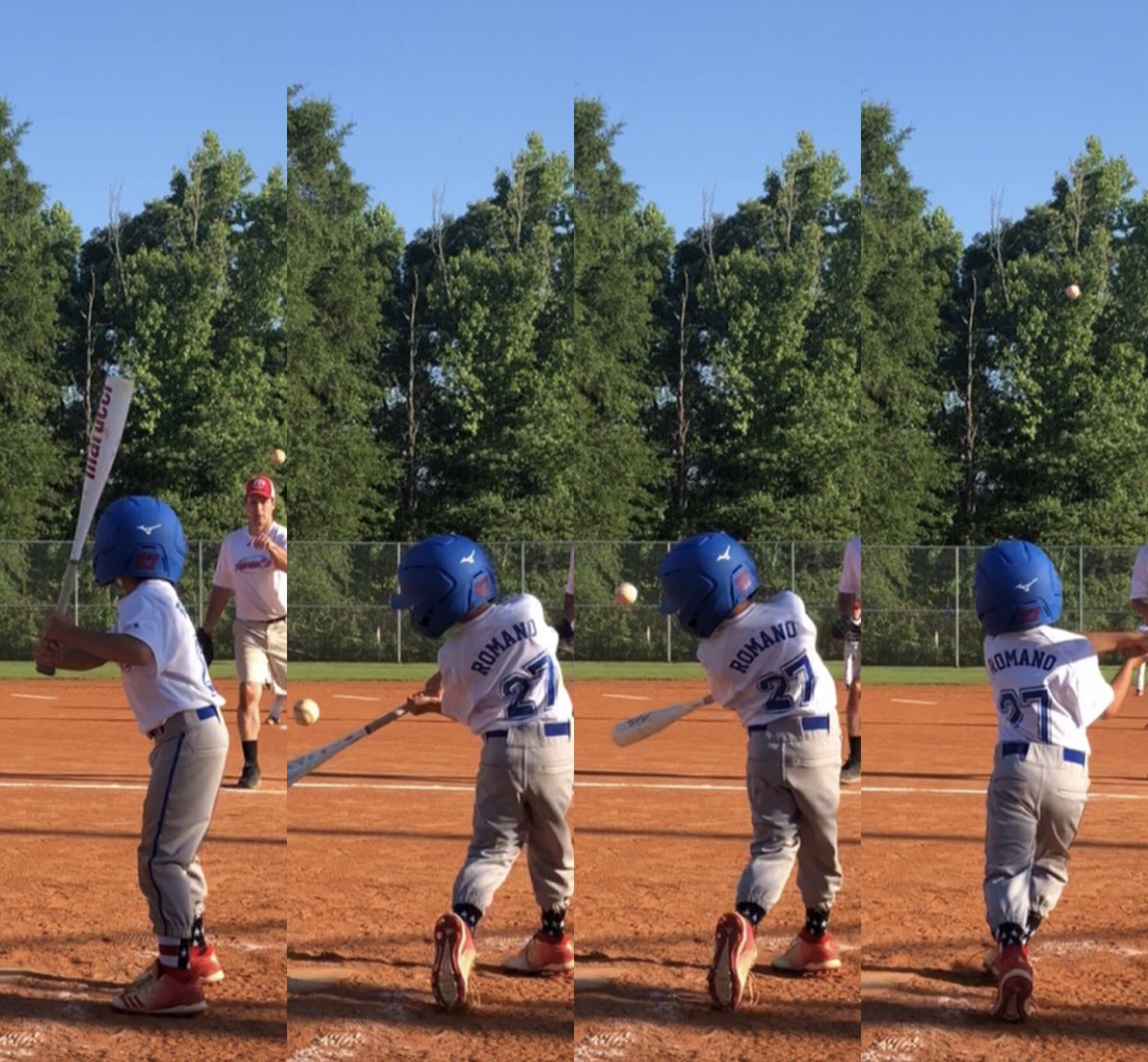 coachcris_'s tweet photo. Maybe it’s because he’s my kid but I can’t get enough of this swing. Not many 6U kids get the power from their hips like Lee is. Solid hip rotation here.
#naturalswing #baseball #6Ubaseball #hipsshoulderseperstion #prouddad https://t.co/QHQCcgOTYo