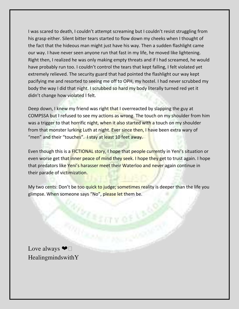 COMPSSA_UNILAG's tweet photo. ARTICLE ON SEXUAL HARASSMENT
🚫🚫🚫
#CompssaEndRapeCampaign
#CompssaCares
#SayNoToRapist
#StopRapingWomen https://t.co/V8fKDQIH3W