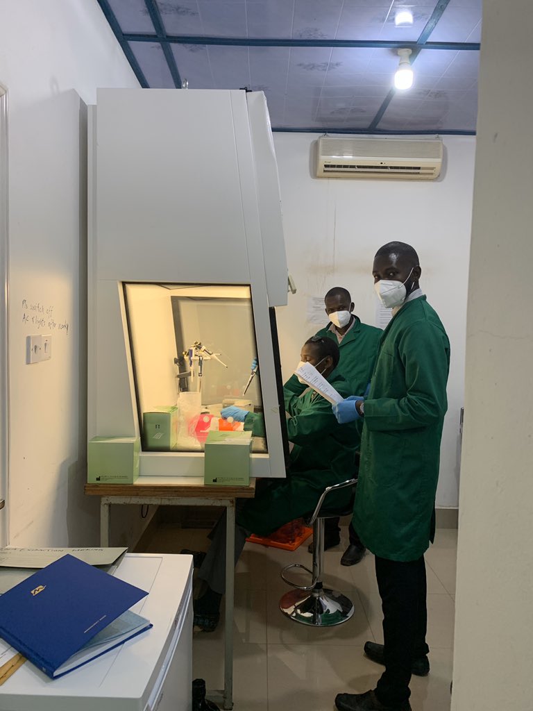 WHOGAMBIA's tweet photo. A milestone in the #COVIDー19 response in #Gambia. The launching of the National Public Health Reference Laboratory for #COVID19 testing #Capacitybuilding #Laboratory #TestTraceIsolate https://t.co/vMxGR5ANFQ
