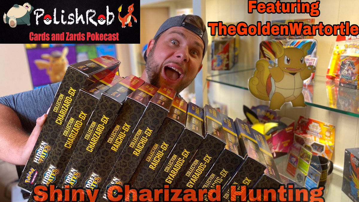 Polishrob24's tweet photo. PolishRob’s Cards and Zards Pokecast Big things happening in today’s livestream! HIDDEN FATES! Ep: 1 @the24kWartortle #pokemon #pokemonmysterydungeon #pokemonmy #mysterybox #hiddenfatesopening #hiddenfatesshiny #tradingcardgame #pokemontcg #hiddenfates #hiddenfatescharizard #hf https://t.co/HEkLna9fTg