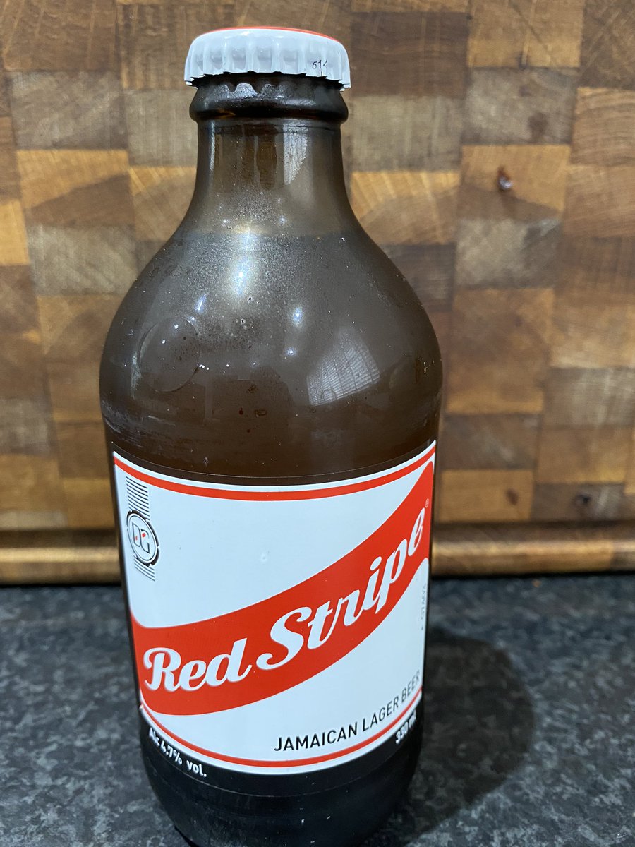BestinBeef's tweet photo. This brings back some great memories - my first ever drink was a Red Stripe 💯 #memories #oldschool #firstlager #redstripe #jamaicanbeer #classic https://t.co/6BEMs21R06