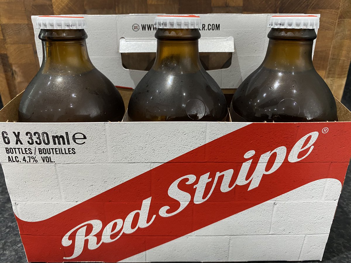 BestinBeef's tweet photo. This brings back some great memories - my first ever drink was a Red Stripe 💯 #memories #oldschool #firstlager #redstripe #jamaicanbeer #classic https://t.co/6BEMs21R06