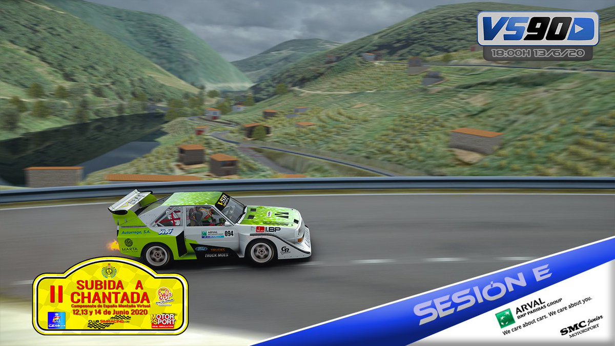 CeMvirtual's tweet photo. 🟢Continua la #Subida5 Campeonato de España Montaña Virtual 2020.

Continua la segunda jornada #Subida5 - II Subida Chantada con la Sesión E.

Nº Pilotos: 23
Hora: 18:00h
Enlace Directo: https://t.co/KOfvB878f2

Tiempos en Directo: https://t.co/PmFkFfaUnZ

@RFEdeA 
@CEM_RFEdA https://t.co/UIcP1LcxD7