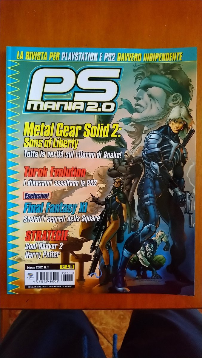 ItalianJoe83's tweet image. Here's the #PSMania 2.0 Magazine Issue Marzo 2002 #11 and the
#MetalGearSolid2SonsOfLiberty
double review with #ClaudioCastellini's cover art colorized by #DanieleOrizio
scroll down to see my tweet reply with the real game review!
@Kojima_Hideo
@HIDEO_KOJIMA_EN
#AHideoKojimaGame