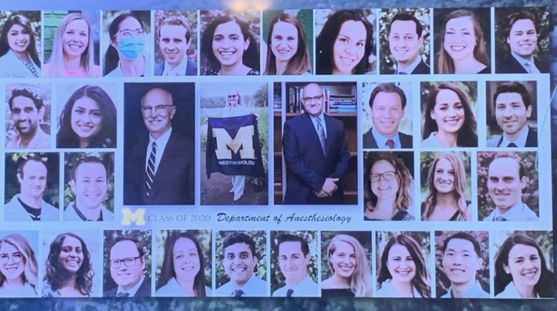 SamSchechtman's tweet photo. Congratulations to a phenomenal group and letting all of us be a part of your journey @umichmedicine. #MichiganMedicineGrad #GoBlue2020 #Anesthesiology https://t.co/OIdgx9zj83
