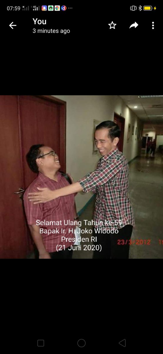 kawiyan's tweet photo. Met ultah Pak @jokowi semoga sehat selalu. Aamiin https://t.co/FjoOyuOz16