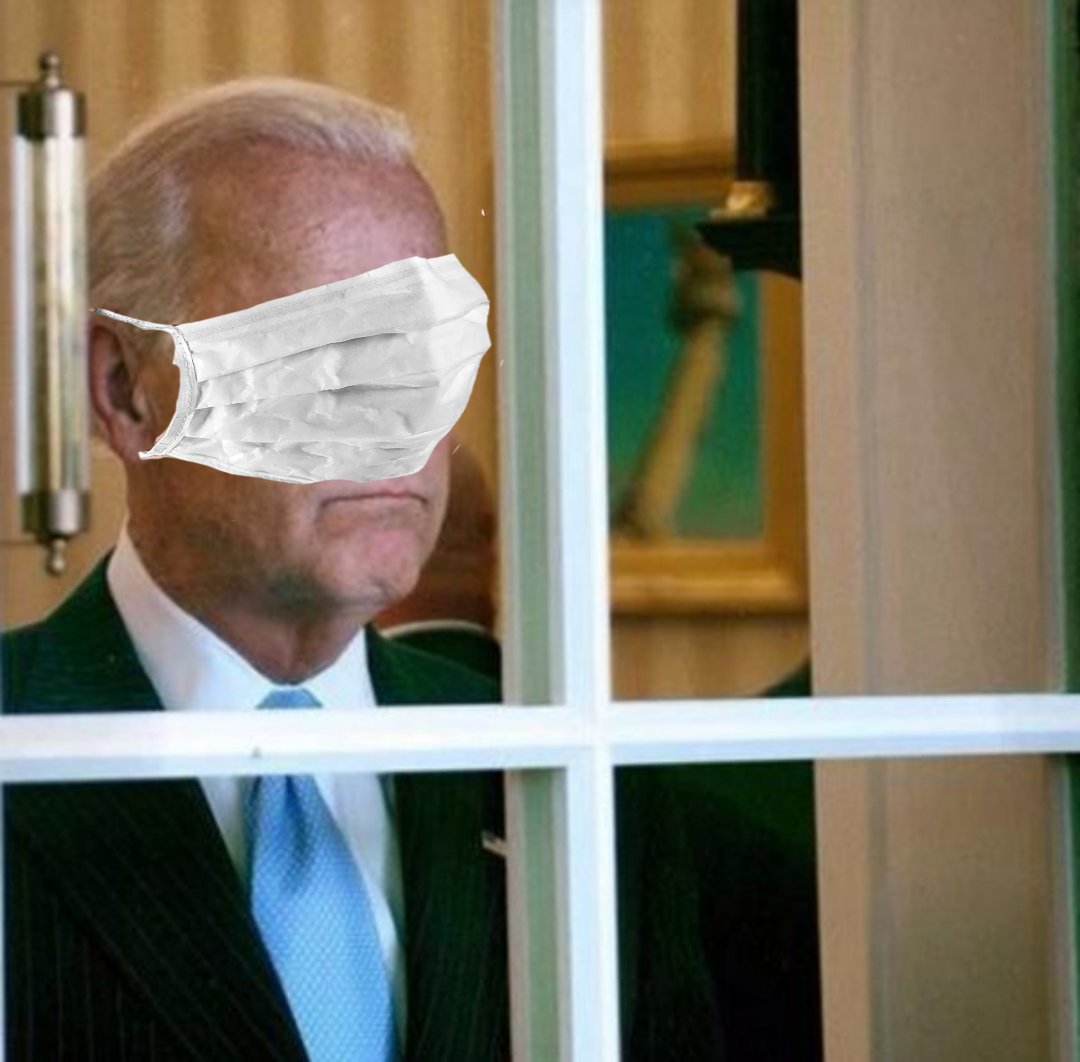 Live picture of  @JoeBiden watching the  #TrumpRally