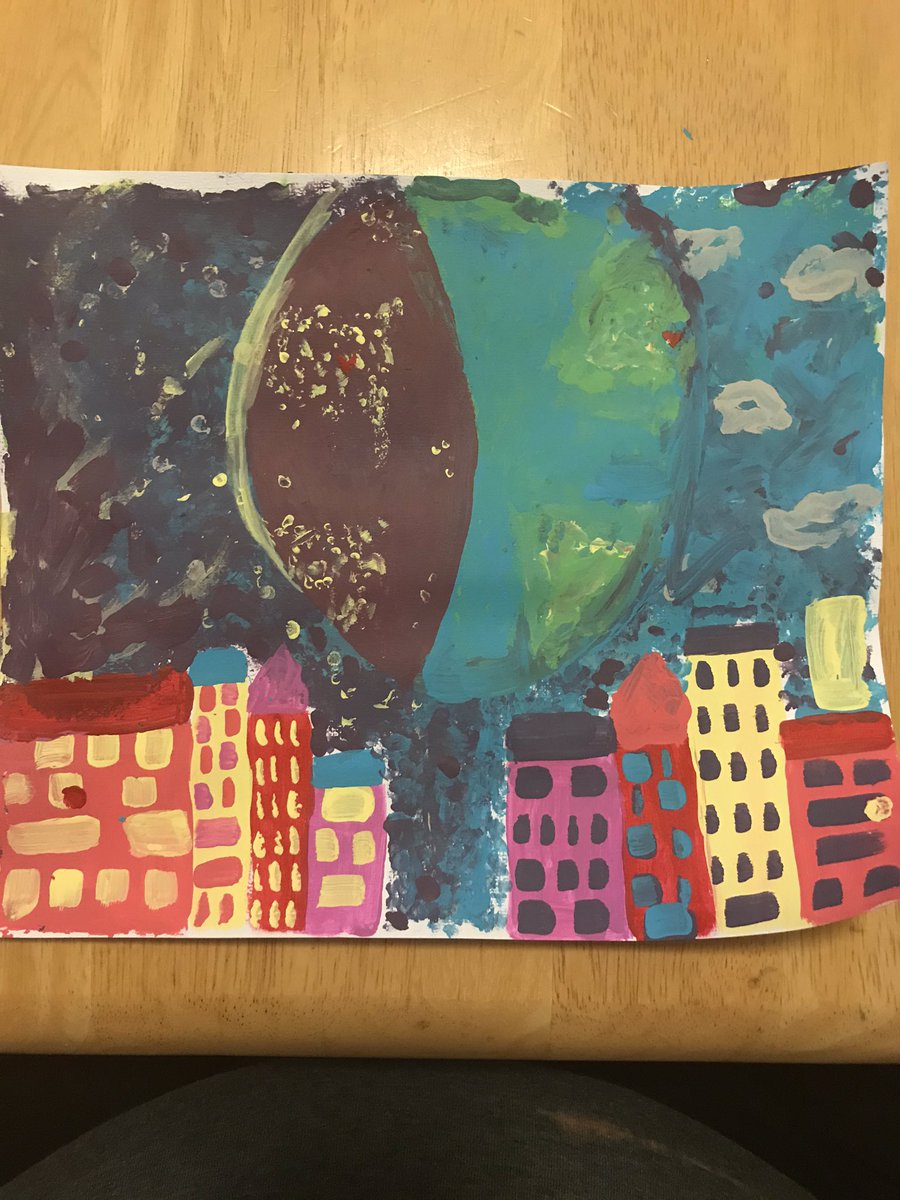 Thanks <a href="/vigolibrary/">Vigo County Public Library</a> for the awesome materials and instructional video for the Saturday art program. We were inspired by the textures and colors of Klee. Hope you like our masterpieces.